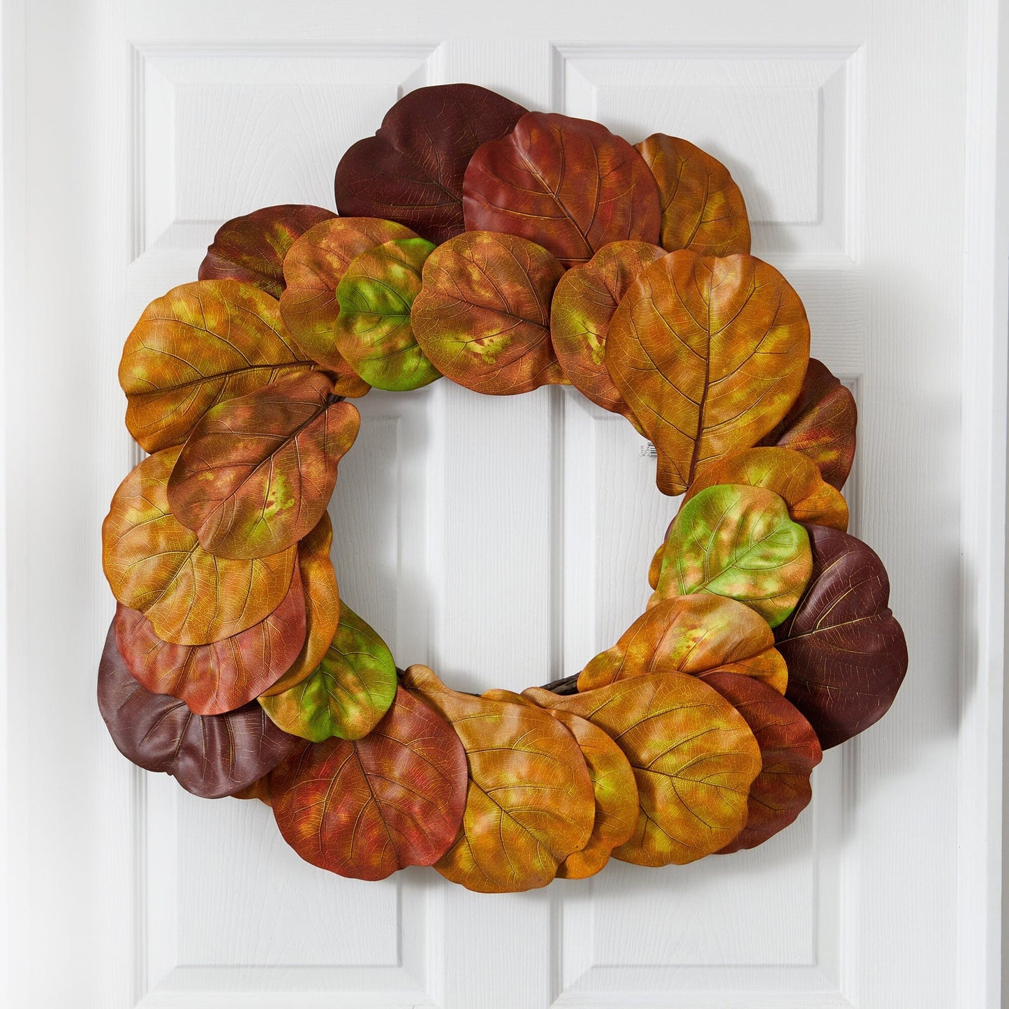 29" Fiddle Leaf Artificial Wreath