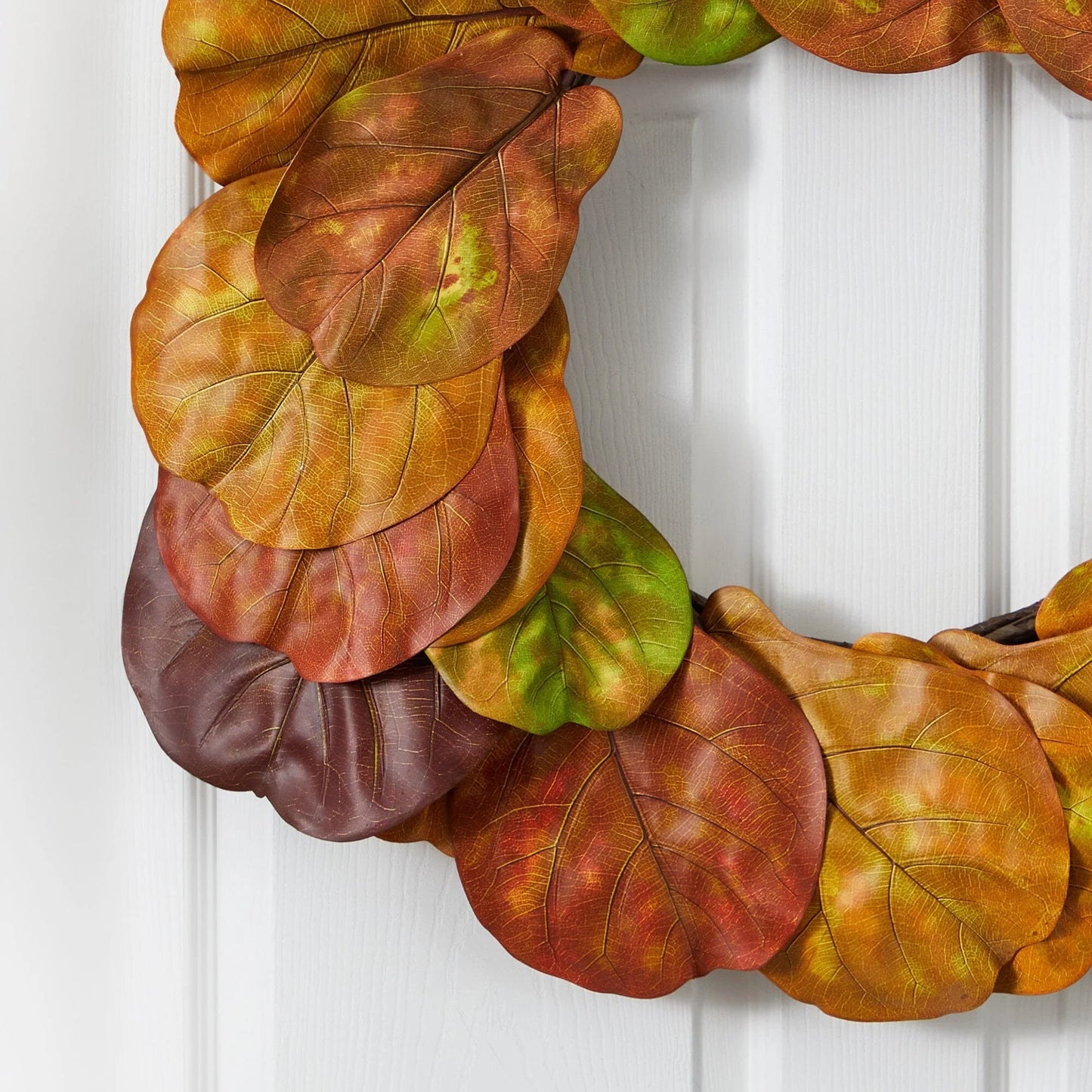 29" Fiddle Leaf Artificial Wreath