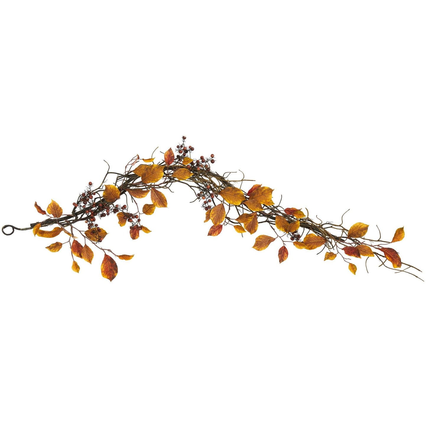 4' Fall Foliage Berries and Twig Artificial Garland