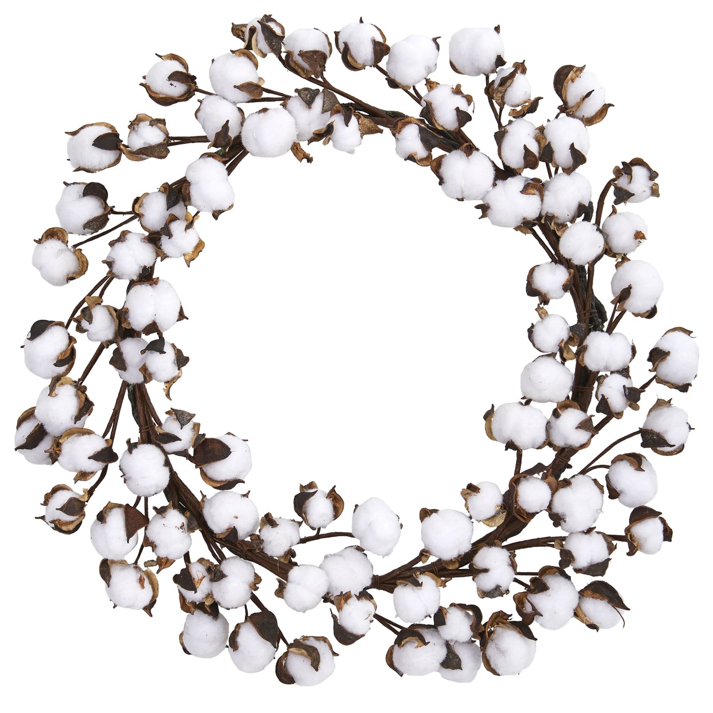 20" Cotton Ball Wreath