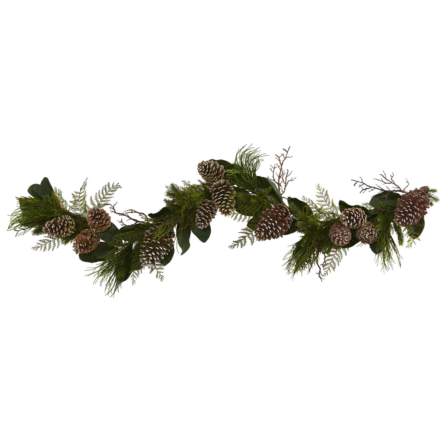 6' Pine Cone and Pine Garland