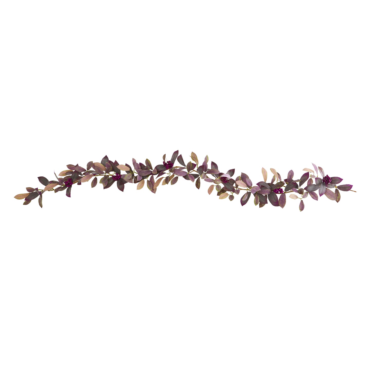 6' Fall Laurel Leaf with Berries Garland (Set of 2)