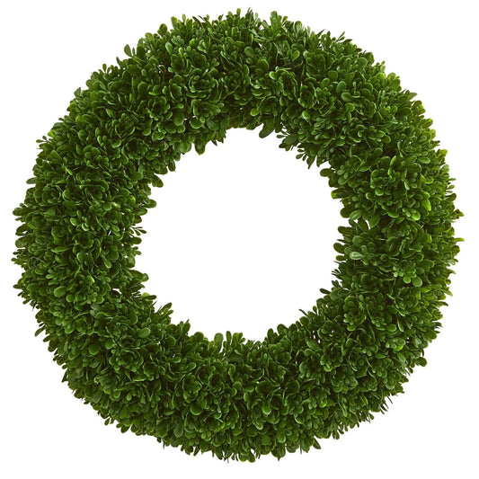 19.5" Tea Leaf Wreath UV Resistant (Indoor / Outdoor)