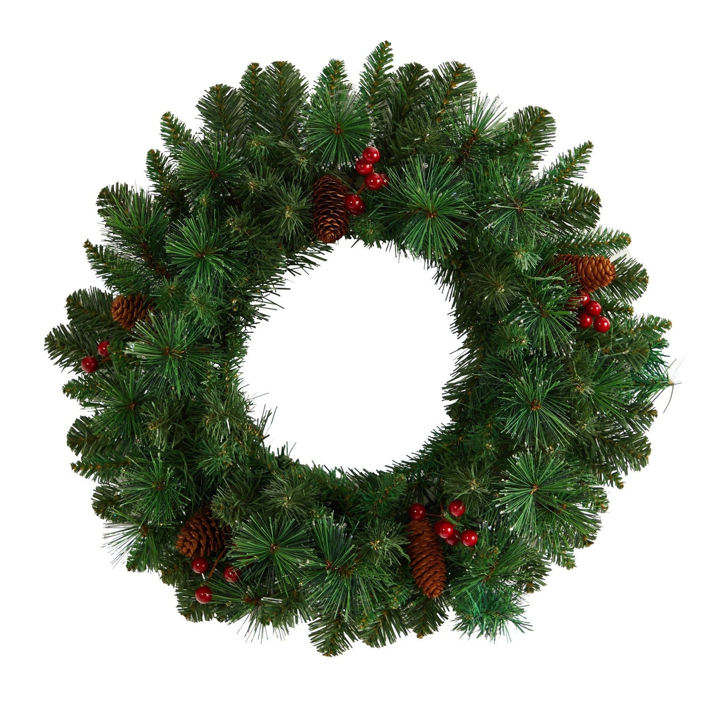 20” Christmas Wreath with 110 Tips and 35 Lights