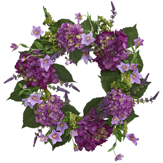 24" Hydrangea Wreath