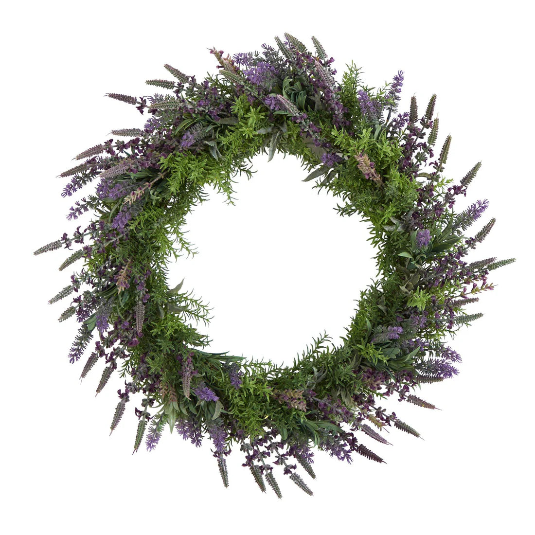 24" Lavender Artificial Wreath