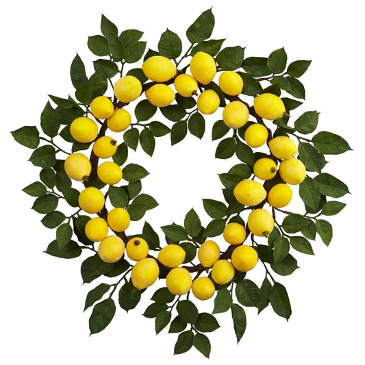 24" Lemon Wreath