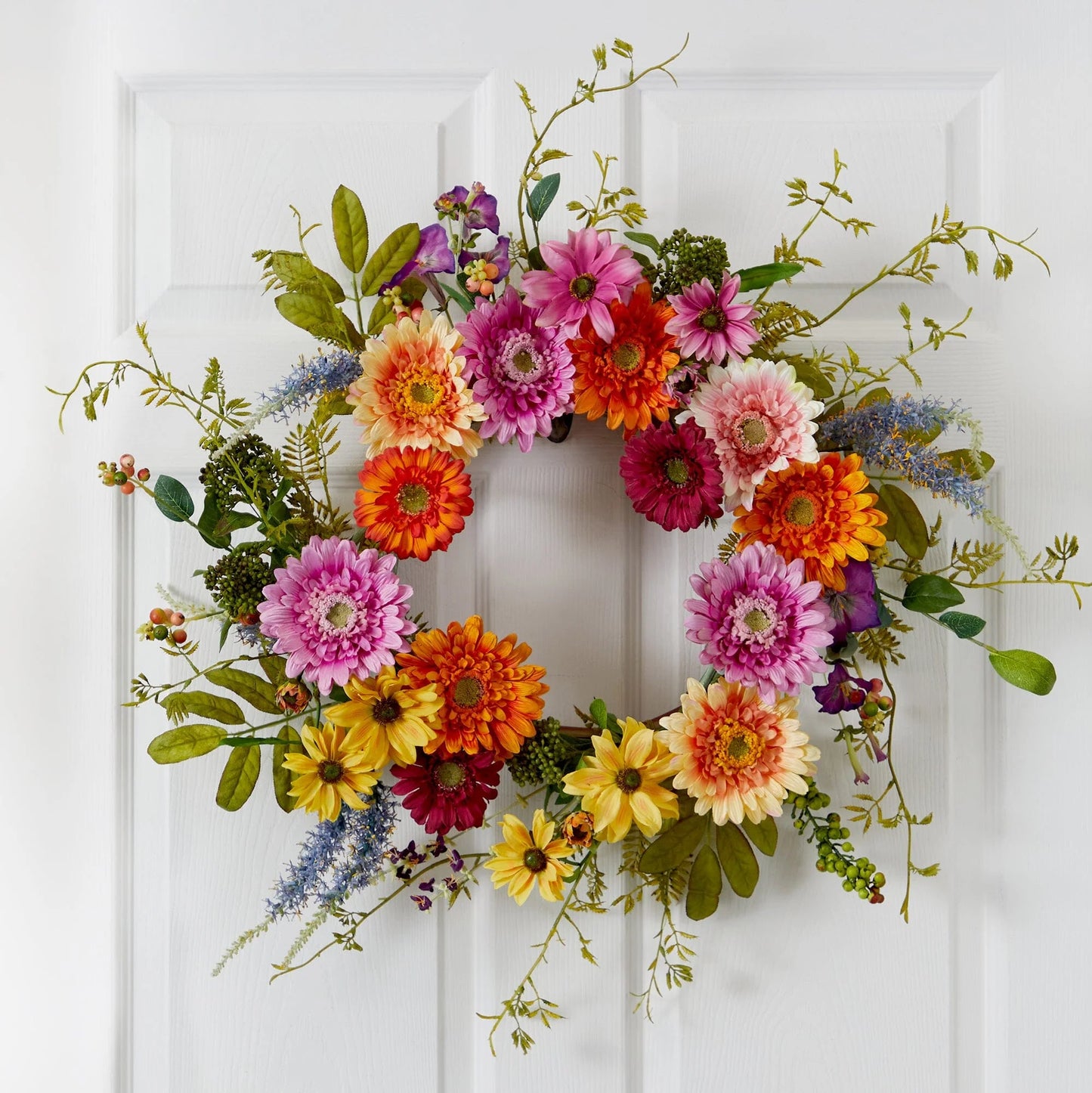 26" African Sunflower Wreath