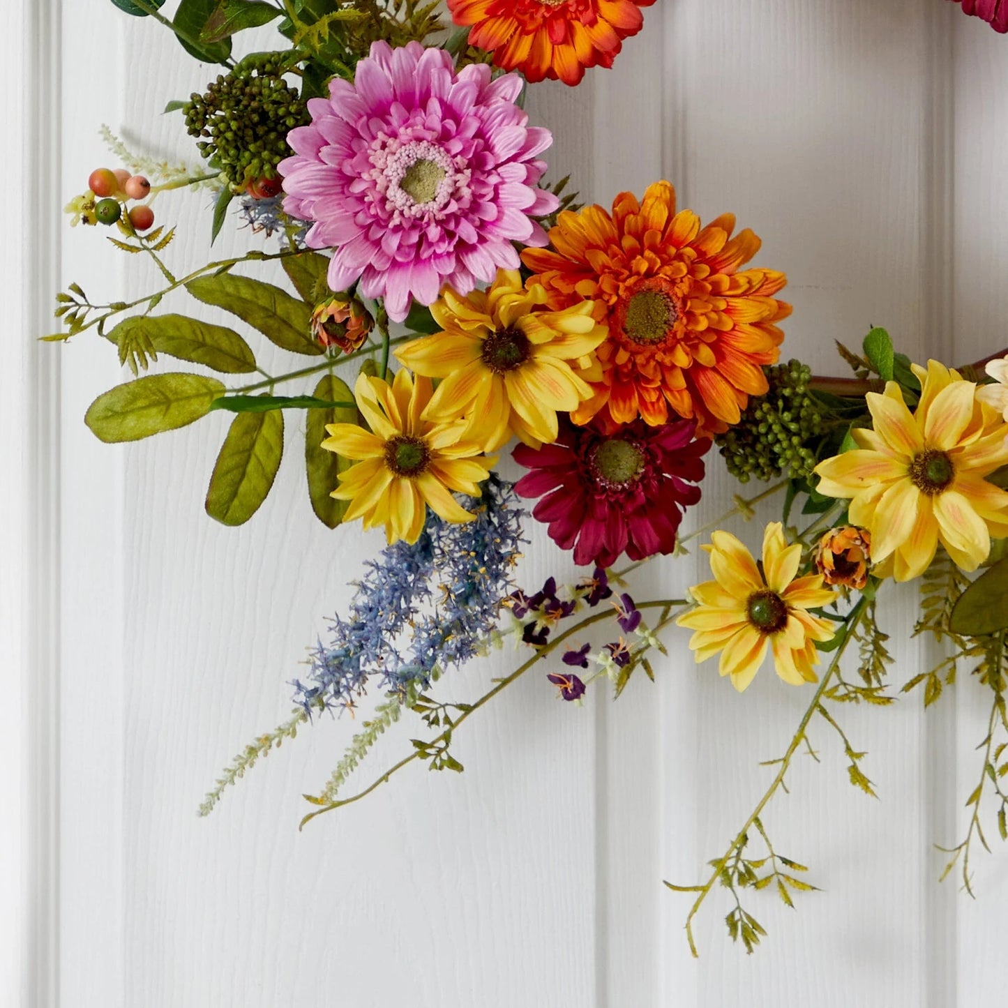 26" African Sunflower Wreath