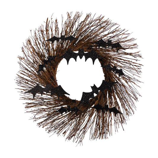 26" Halloween Bats Twig Wreath