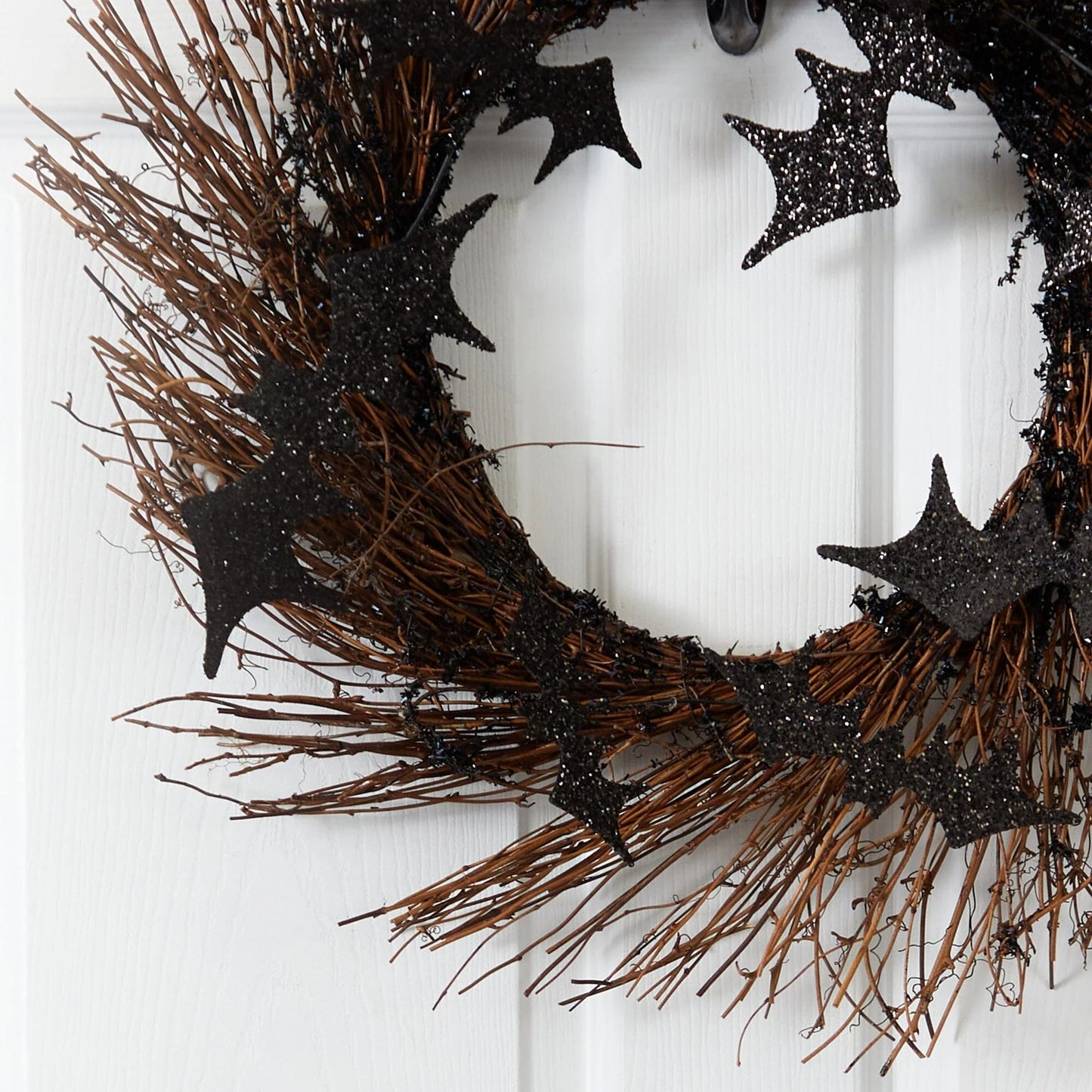 26" Halloween Bats Twig Wreath