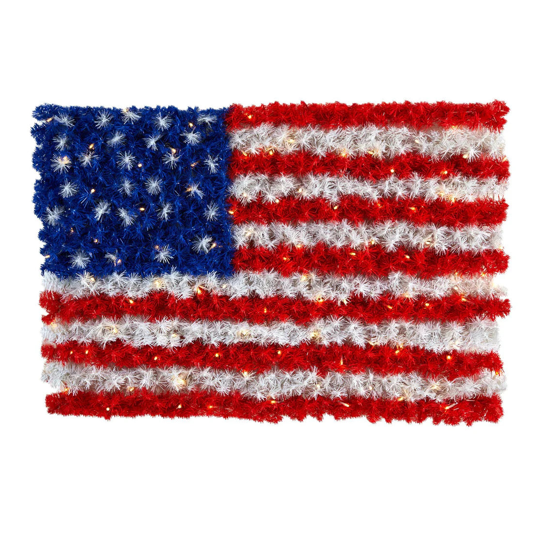 3' x 2' American Flag with 100 LED Lights