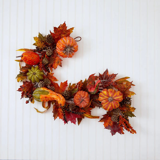 54" Pumpkin & Gourd Garland