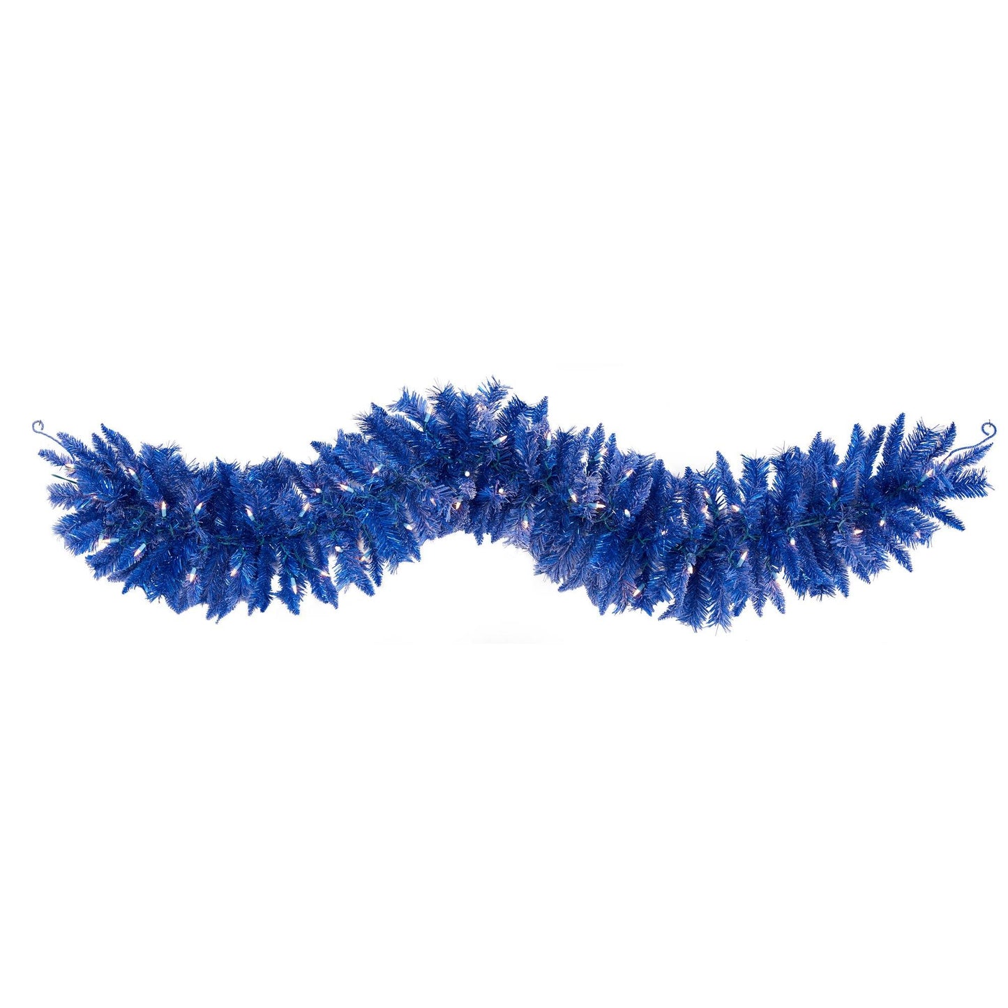 6' x 12" Blue Garland with 140 TIPS and 50 Lights