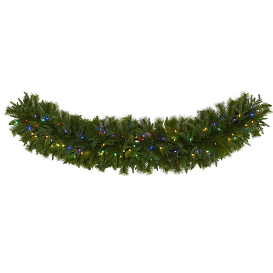 6' x 18" Christmas Garland with 200 TIPS and 100 MC LEDs